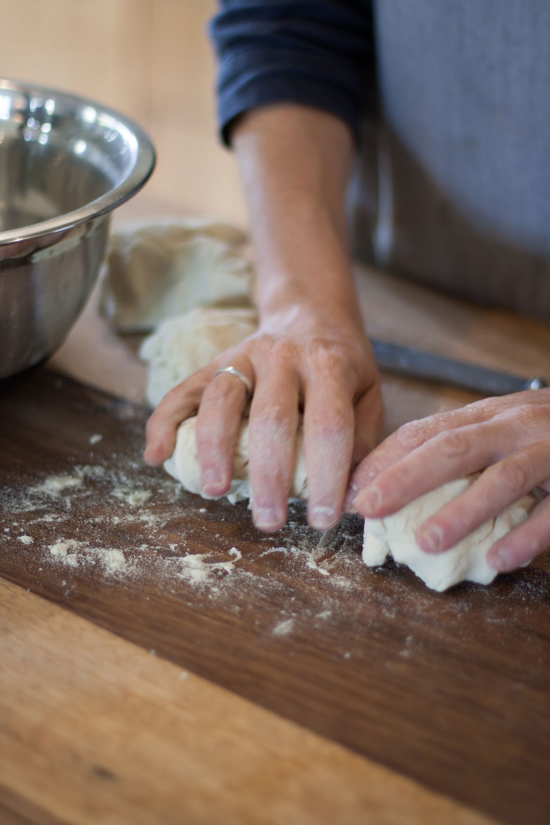 making pasta