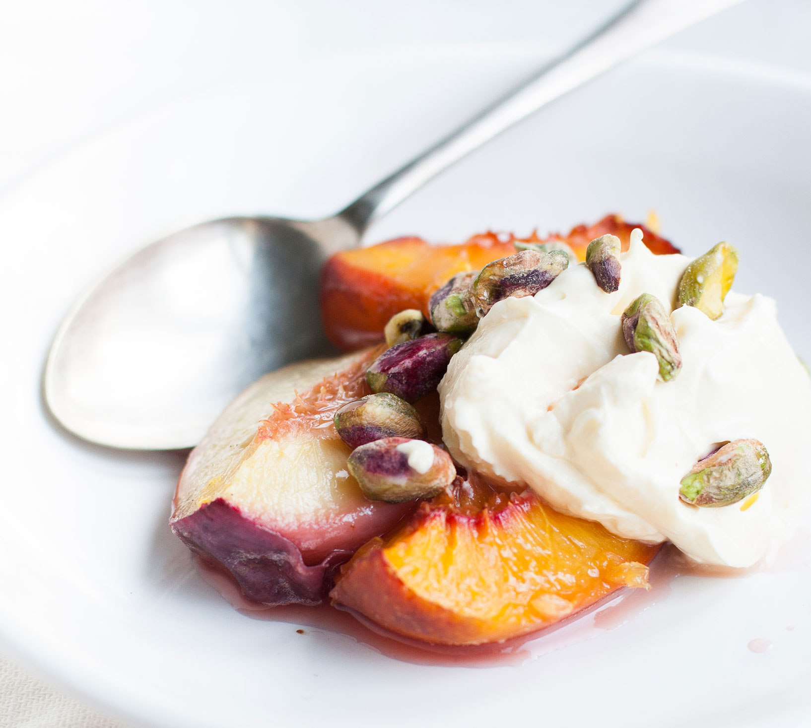 Baked Stone Fruit with Lemon Mascarpone | The Alimental Sage